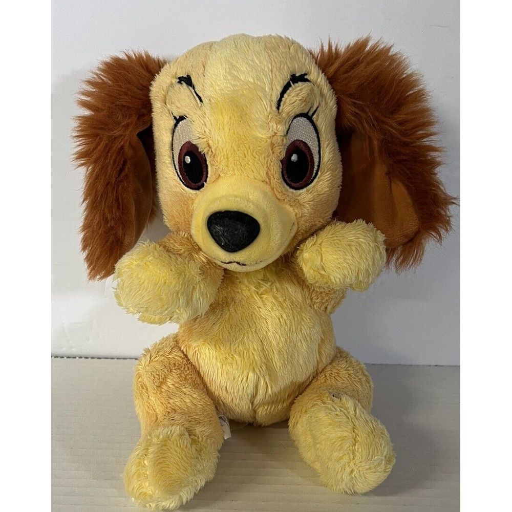 Disney Parks Babies Plush Lady And The Tramp 11" Cocker Spaniel Dog Nose Scratch